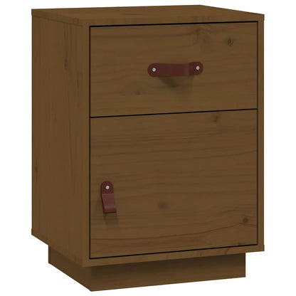 vidaXL Tables de chevet 2 pcs Marron miel 40x34x55 cm Bois de pin massif