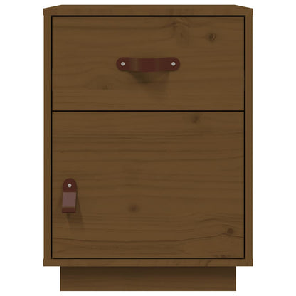 vidaXL Tables de chevet 2 pcs Marron miel 40x34x55 cm Bois de pin massif