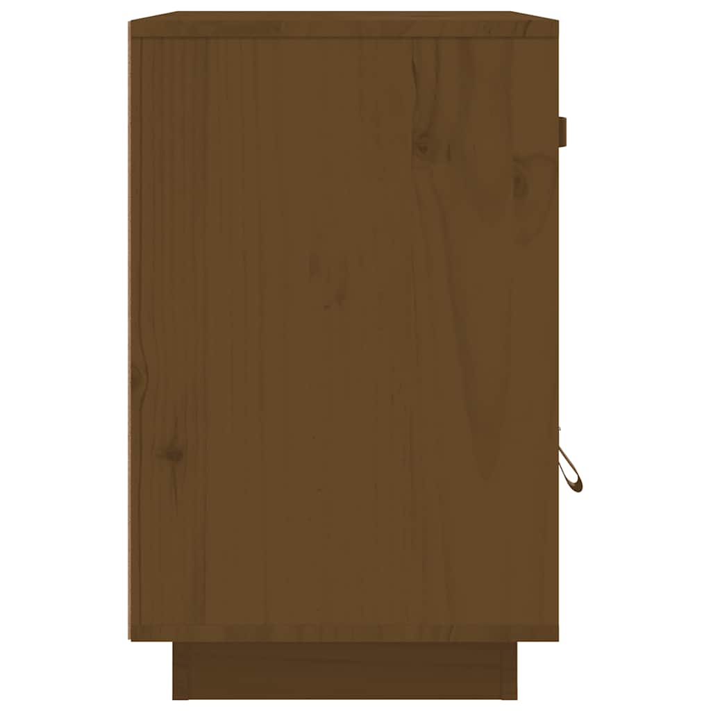 vidaXL Tables de chevet 2 pcs Marron miel 40x34x55 cm Bois de pin massif