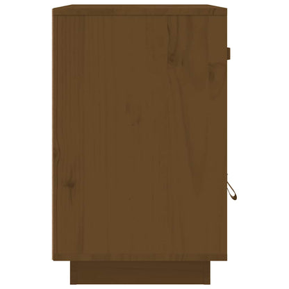 vidaXL Tables de chevet 2 pcs Marron miel 40x34x55 cm Bois de pin massif