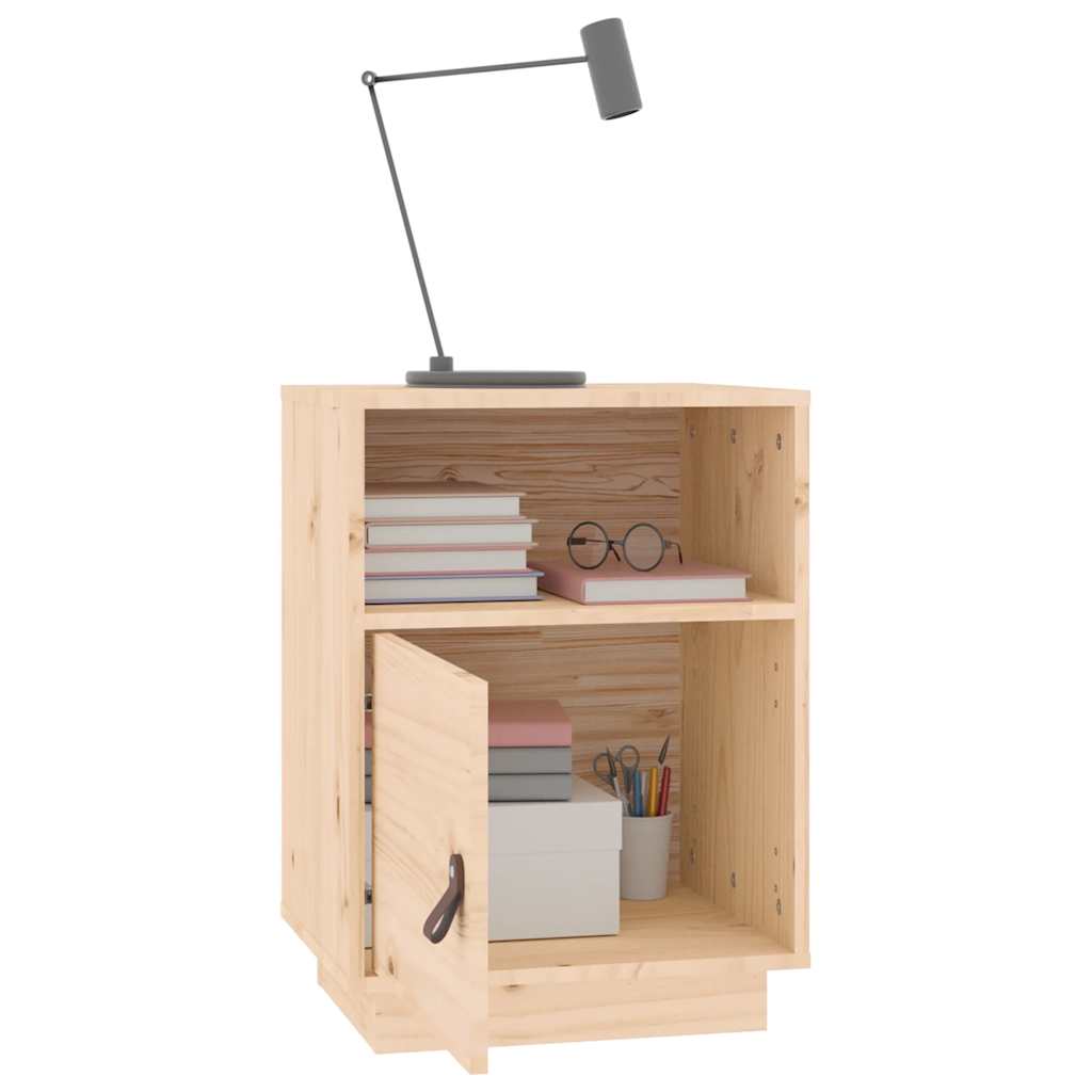vidaXL Nachttische 2 Stk. 40x34x55 cm Massivholz Kiefer