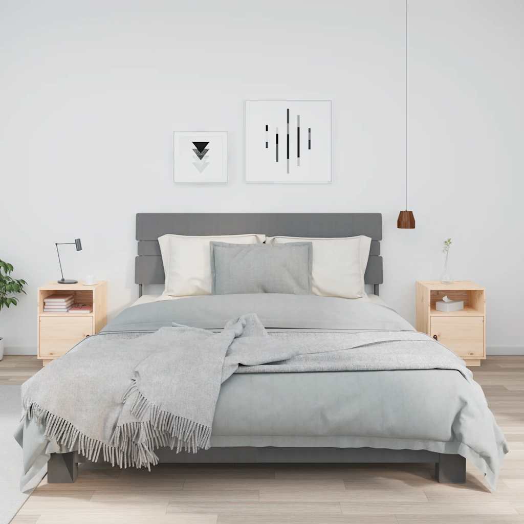 vidaXL Nachttische 2 Stk. 40x34x55 cm Massivholz Kiefer
