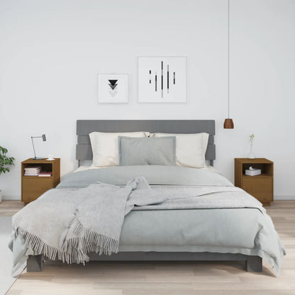 vidaXL Nachttische 2 Stk. Honigbraun 40x34x55 cm Massivholz Kiefer