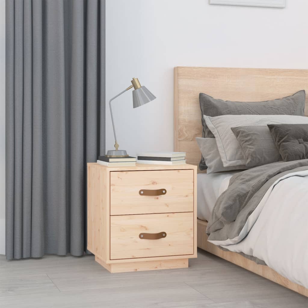 vidaXL Nachttische 2 Stk. 40x34x45 cm Massivholz Kiefer