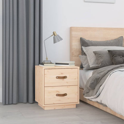 vidaXL Nachttische 2 Stk. 40x34x45 cm Massivholz Kiefer
