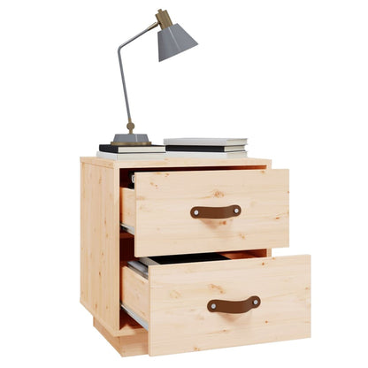 vidaXL Nachttische 2 Stk. 40x34x45 cm Massivholz Kiefer