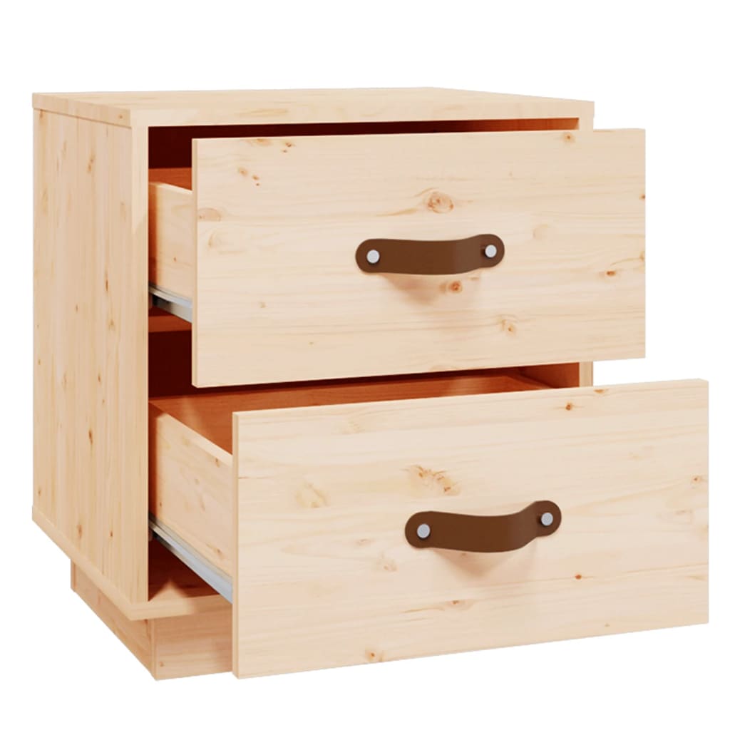 vidaXL Nachttische 2 Stk. 40x34x45 cm Massivholz Kiefer