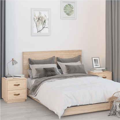 vidaXL Nachttische 2 Stk. 40x34x45 cm Massivholz Kiefer