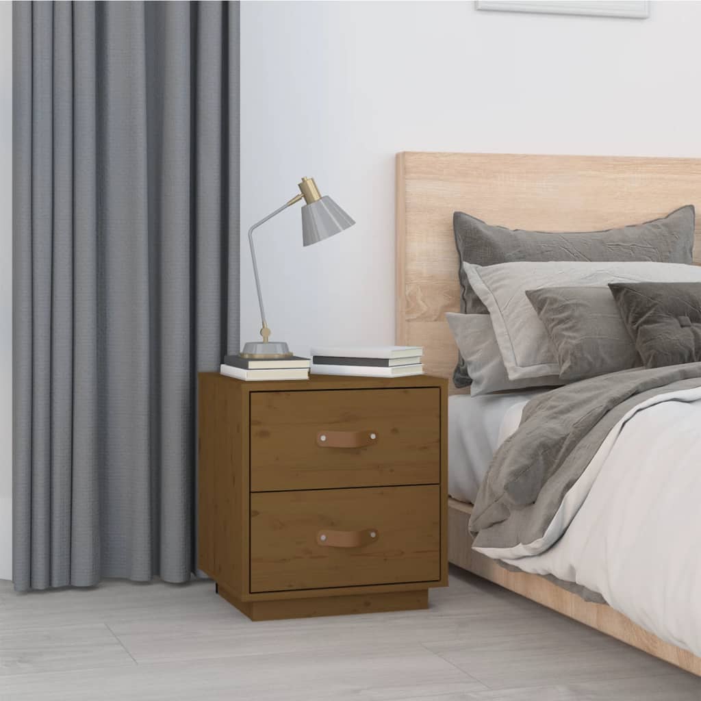 vidaXL Nachttisch Honigbraun 40x34x45 cm Massivholz Kiefer