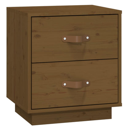 vidaXL Tables de chevet 2 pcs Marron miel 40x34x45 cm Bois de pin massif