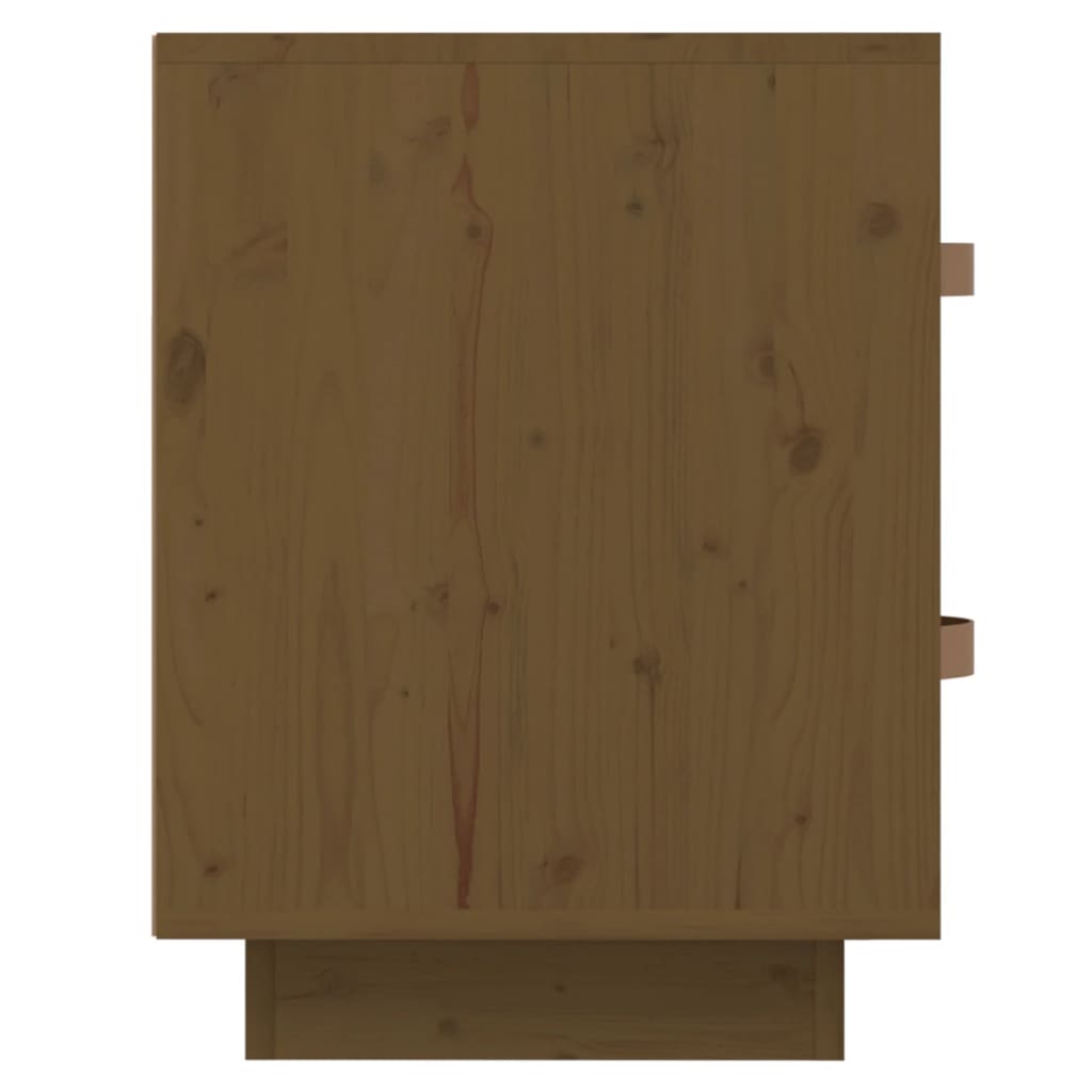 vidaXL Tables de chevet 2 pcs Marron miel 40x34x45 cm Bois de pin massif