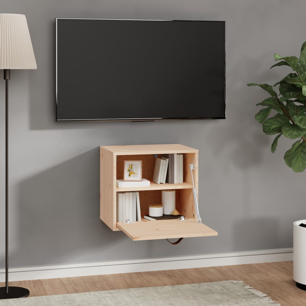 vidaXL Wandschrank 40x30x35 cm Massivholz Kiefer