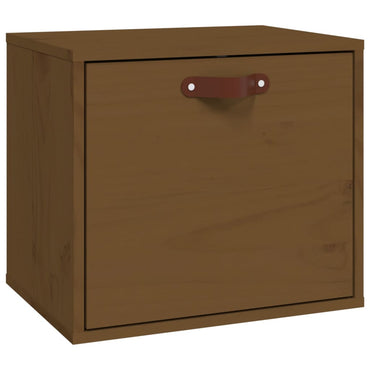 vidaXL Wandschrank Honigbraun 40x30x35 cm Massivholz Kiefer