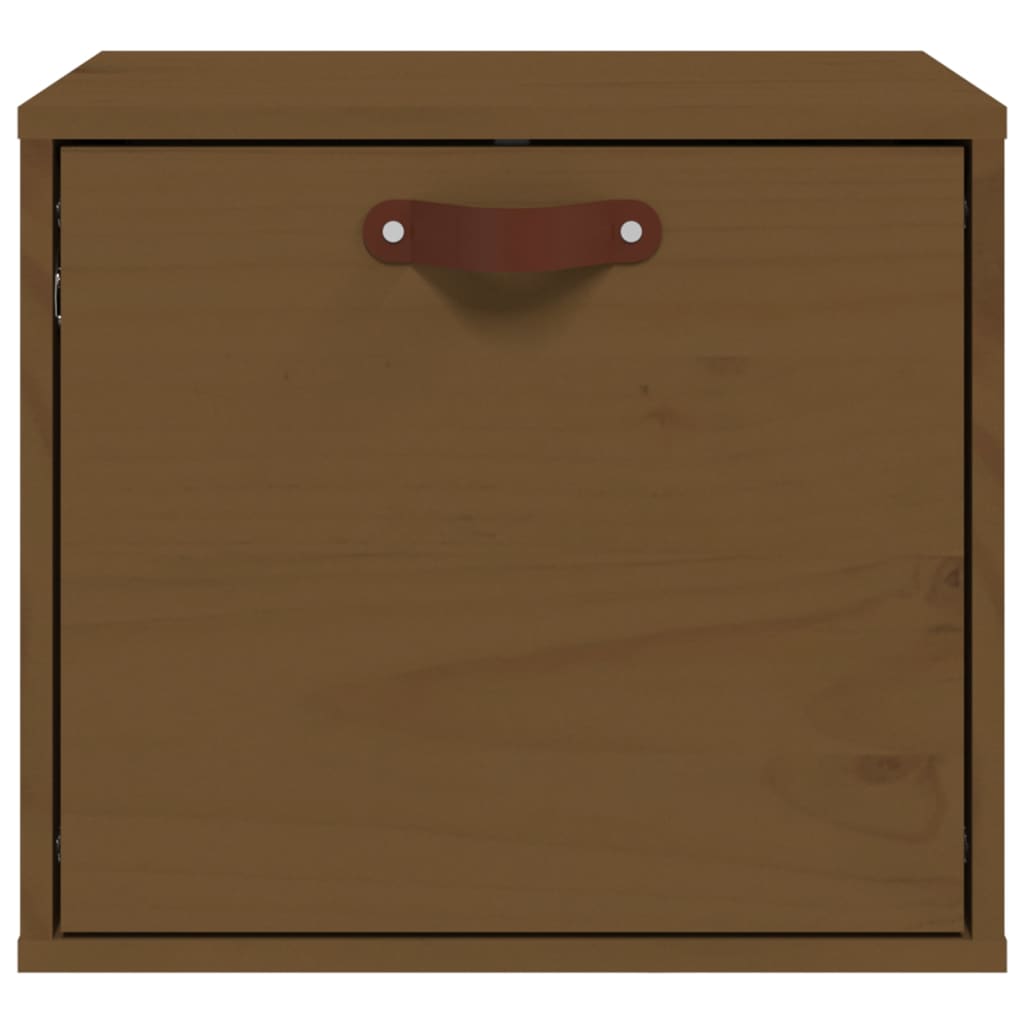 vidaXL Wandschrank Honigbraun 40x30x35 cm Massivholz Kiefer