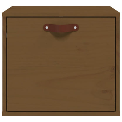 vidaXL Wandschrank Honigbraun 40x30x35 cm Massivholz Kiefer