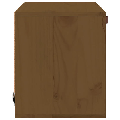 vidaXL Wandschrank Honigbraun 40x30x35 cm Massivholz Kiefer