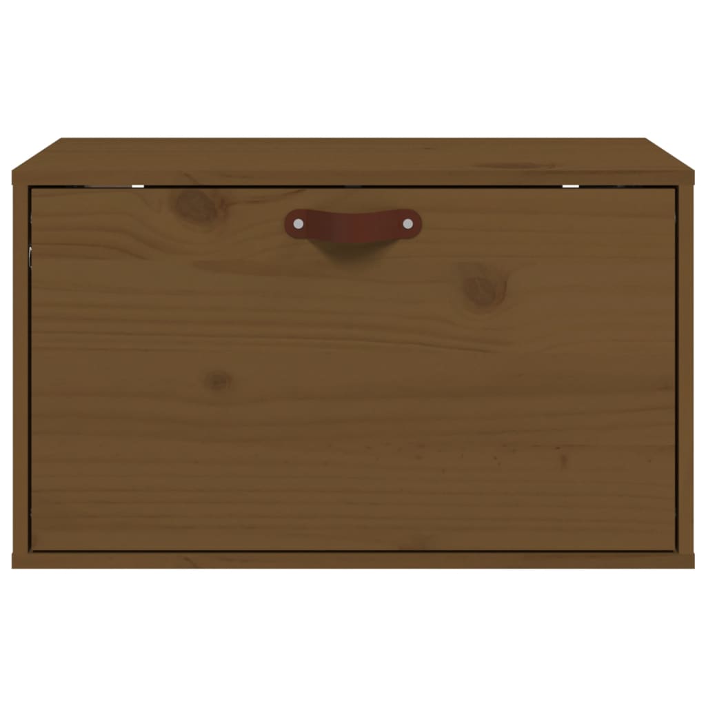 vidaXL Wandschrank Honigbraun 60x30x35 cm Massivholz Kiefer
