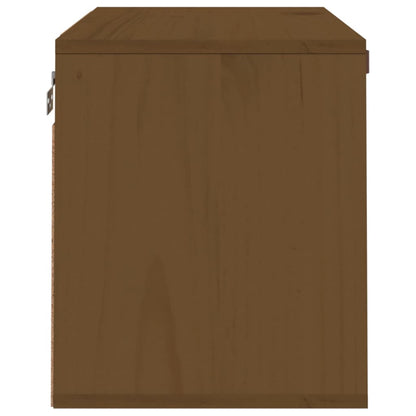 vidaXL Wandschrank Honigbraun 60x30x35 cm Massivholz Kiefer