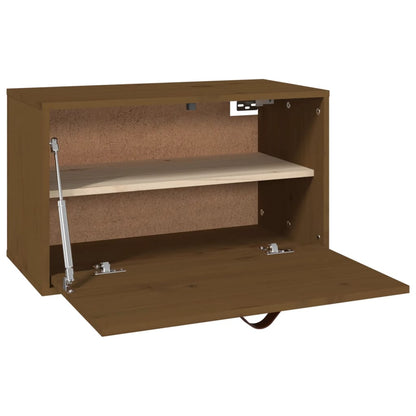 vidaXL Wandschrank Honigbraun 60x30x35 cm Massivholz Kiefer