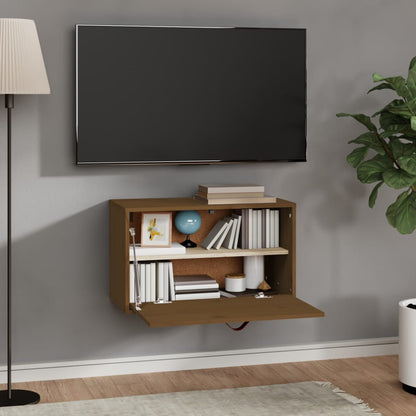 vidaXL Wandschrank Honigbraun 60x30x35 cm Massivholz Kiefer