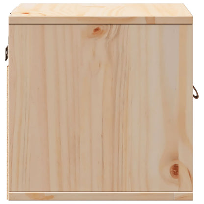vidaXL Wandschränke 2 Stk. 31,5x30x30 cm Massivholz Kiefer