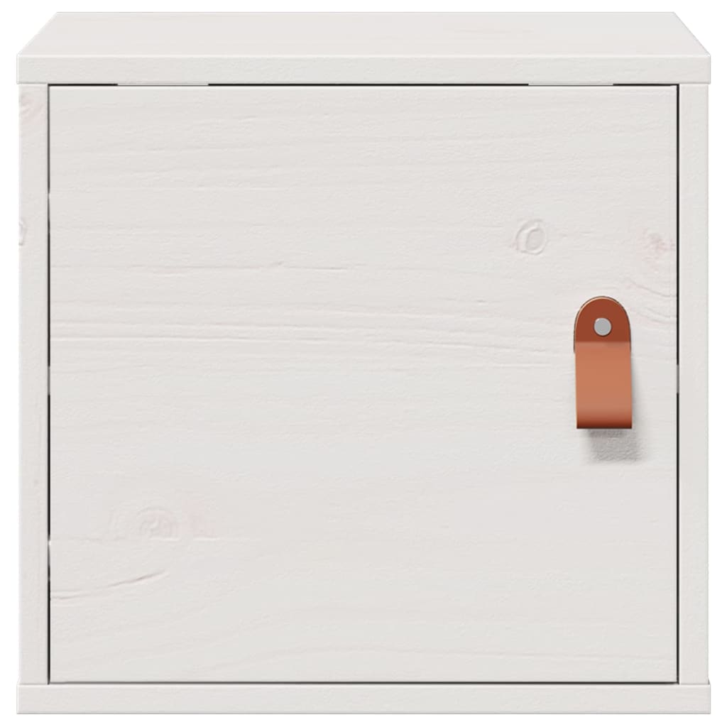 vidaXL Meubles hauts muraux 2 pcs Blanc 31,5x30x30 cm Bois de pin massif