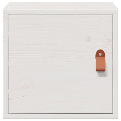 vidaXL Meubles hauts muraux 2 pcs Blanc 31,5x30x30 cm Bois de pin massif
