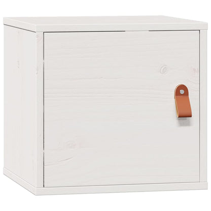 vidaXL Meubles hauts muraux 2 pcs Blanc 31,5x30x30 cm Bois de pin massif