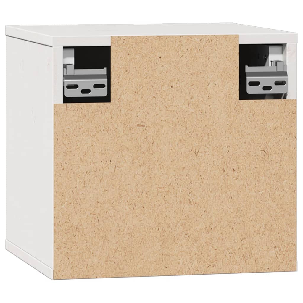 vidaXL Meubles hauts muraux 2 pcs Blanc 31,5x30x30 cm Bois de pin massif