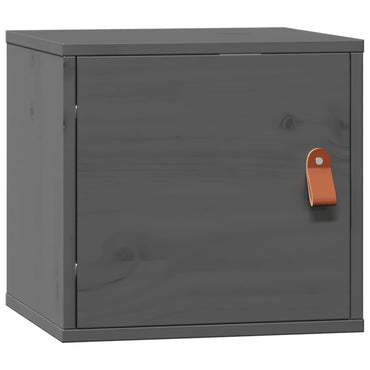vidaXL Armoire murale gris 31,5x30x30 cm bois de pin massif
