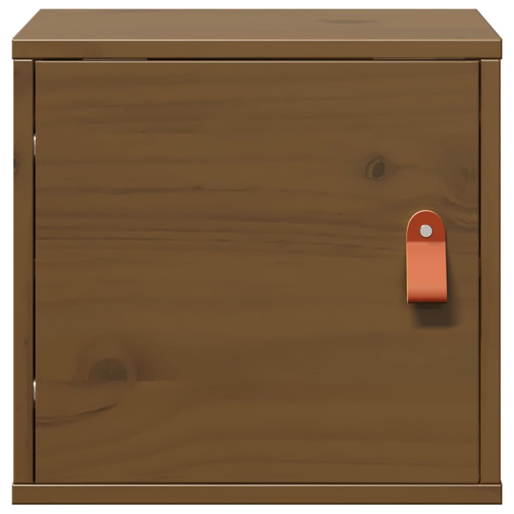 vidaXL Meuble mural marron miel 31,5x30x30 cm Pin massif