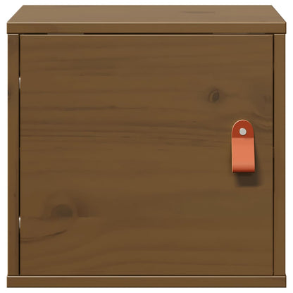 vidaXL Meuble mural marron miel 31,5x30x30 cm Pin massif