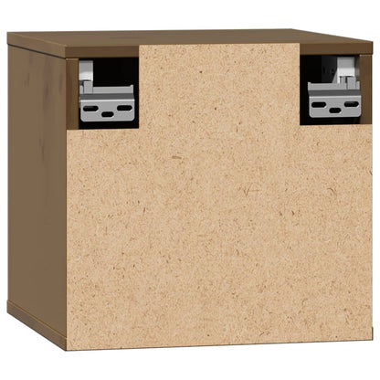 vidaXL Meuble mural marron miel 31,5x30x30 cm Pin massif