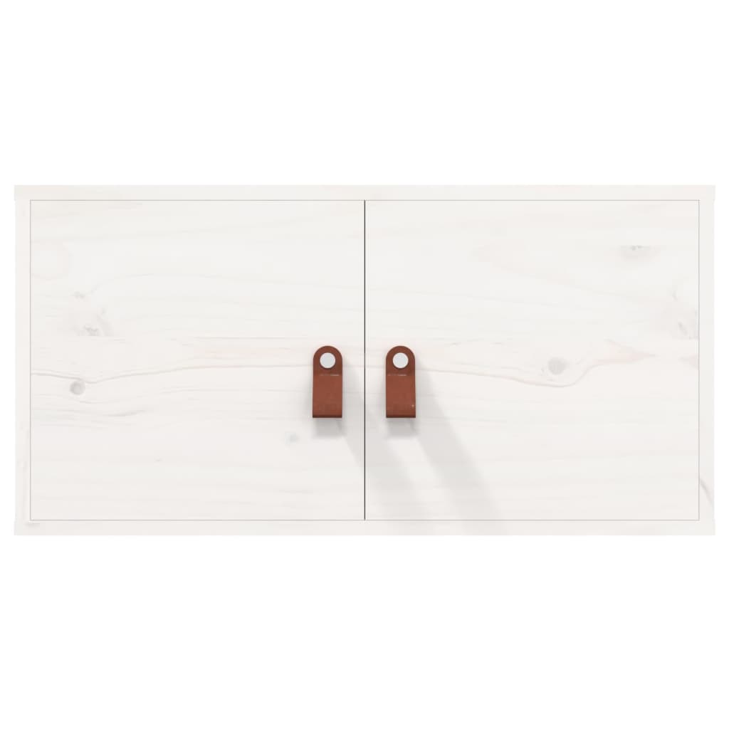 vidaXL Wandschränke 2 Stk. Weiß 60x30x30 cm Massivholz Kiefer