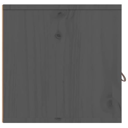 vidaXL Wandschränke 2 Stk. Grau 60x30x30 cm Massivholz Kiefer