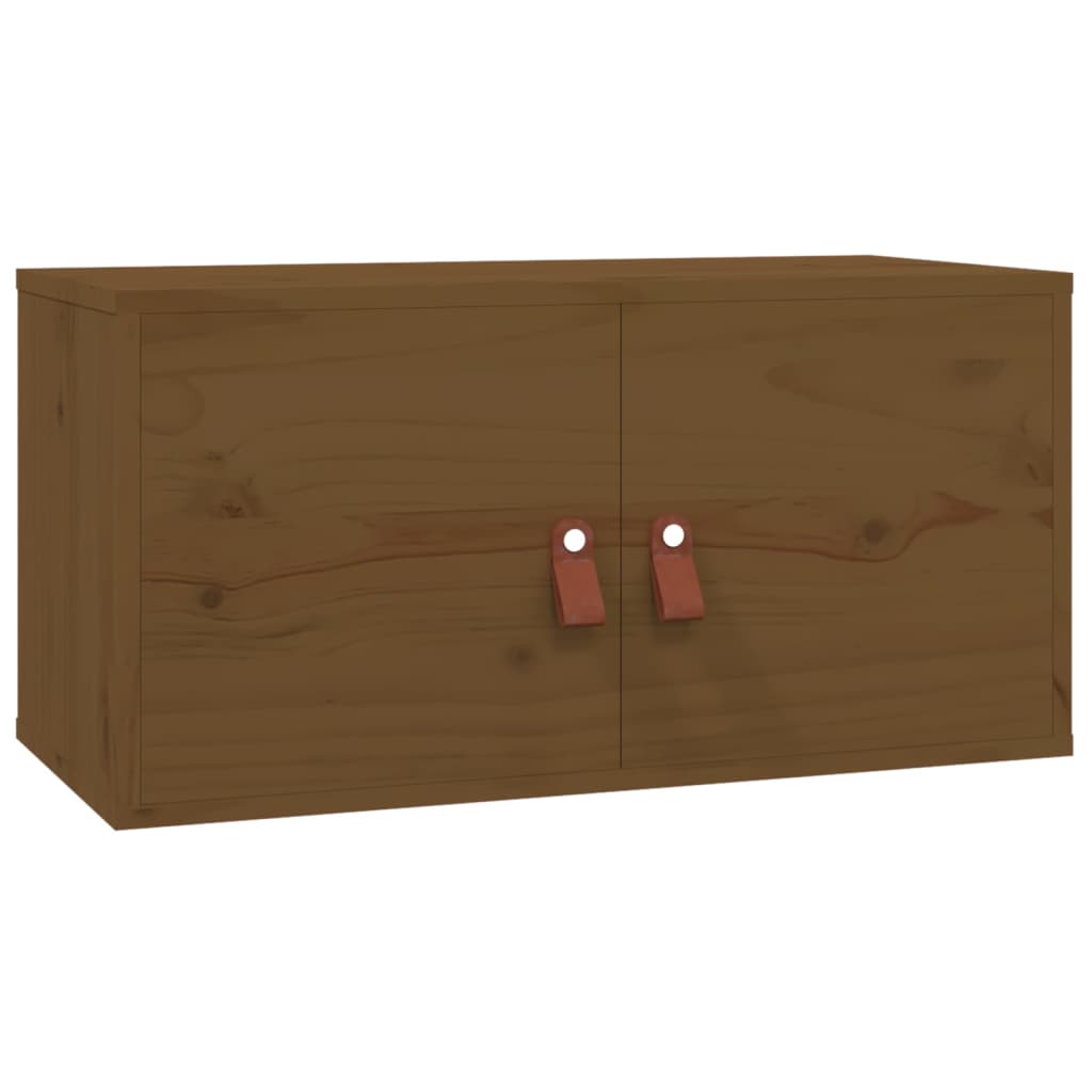 vidaXL Wandschrank Honigbraun 60x30x30 cm Massivholz Kiefer