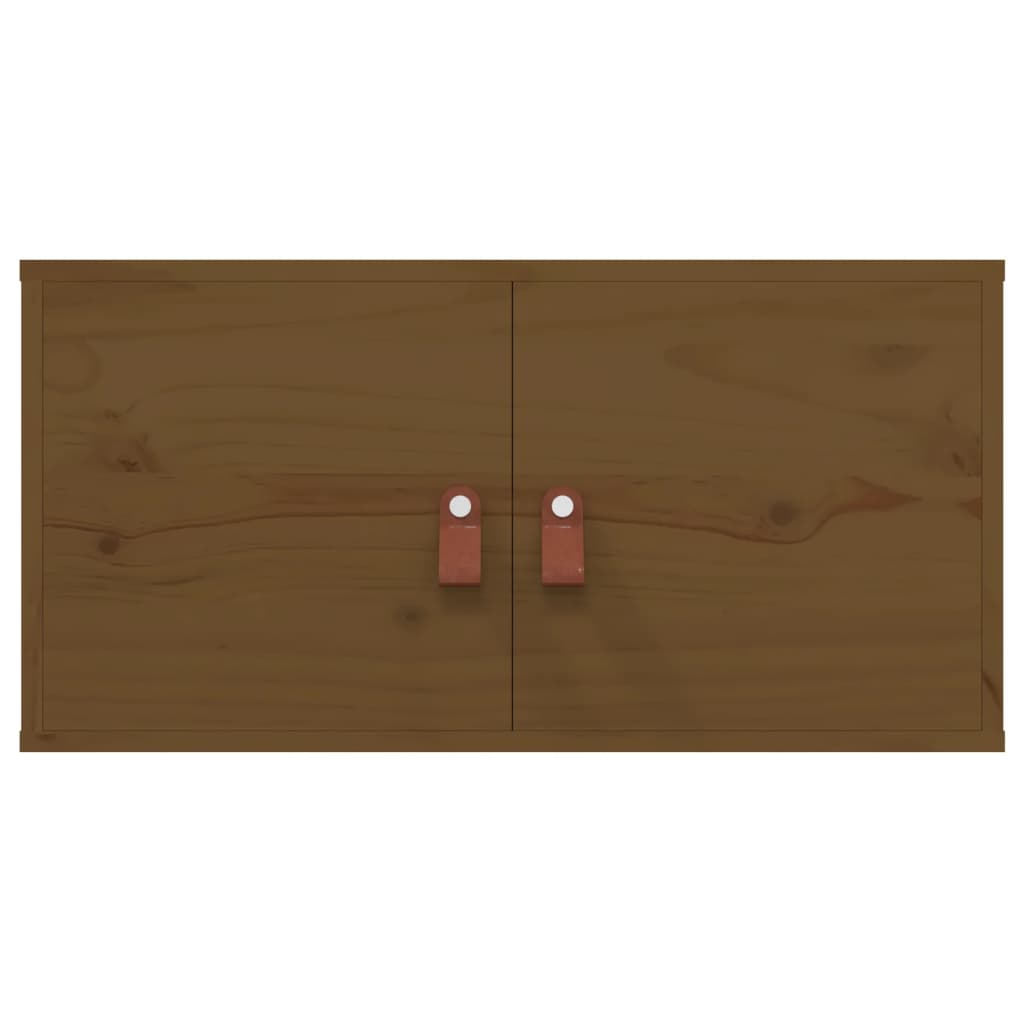 vidaXL Wandschrank Honigbraun 60x30x30 cm Massivholz Kiefer
