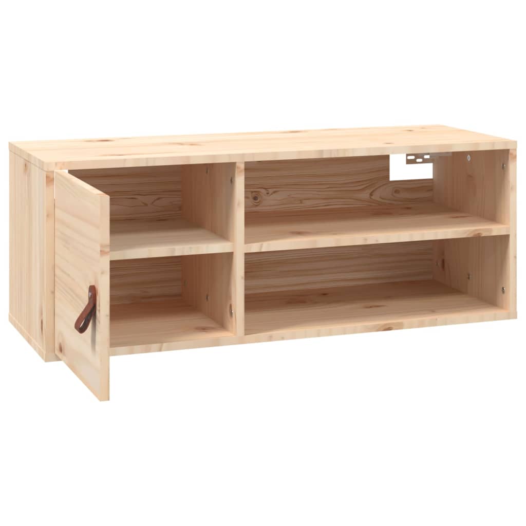 vidaXL Wandschränke 2 Stk. 80x30x30 cm Massivholz Kiefer