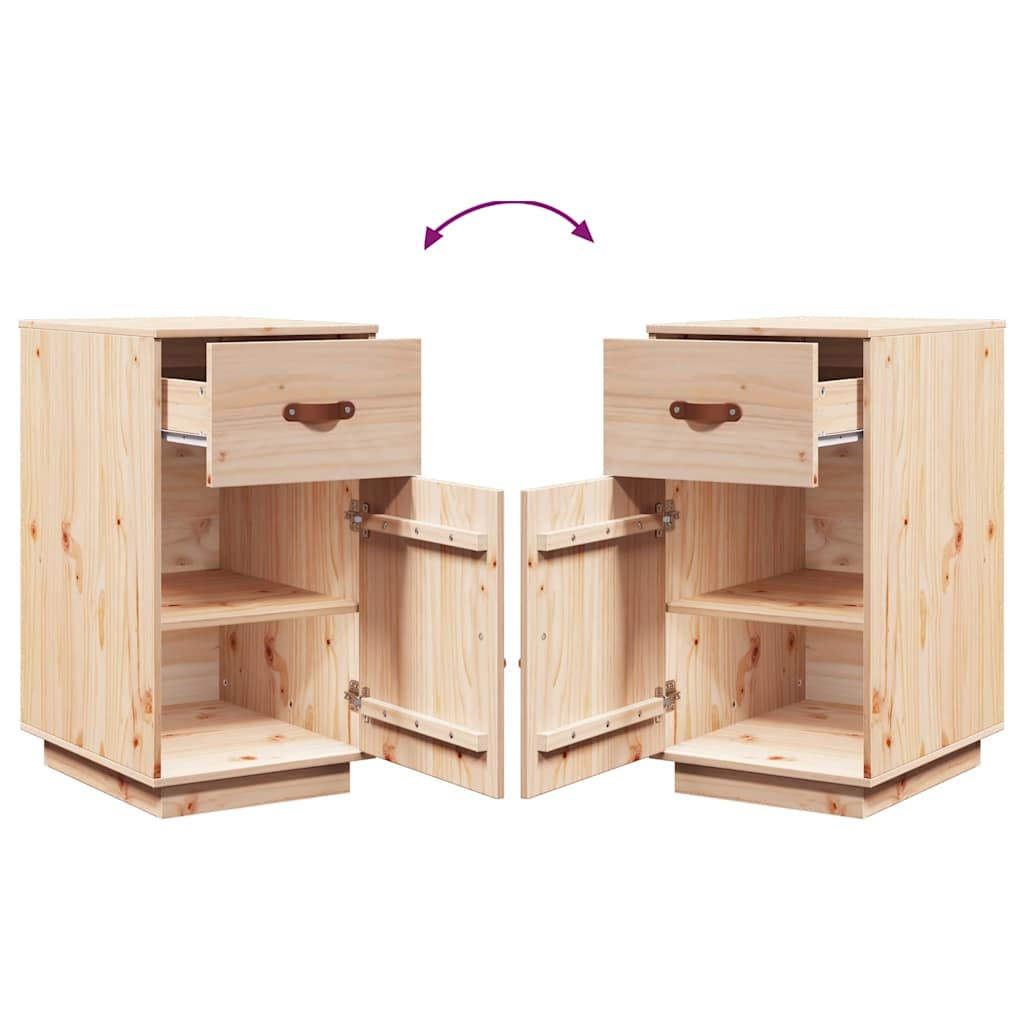 vidaXL Schreibtisch-Schrank 40x50x75 cm Massivholz Kiefer