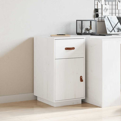 vidaXL Schreibtisch-Schrank Weiß 40x50x75 cm Massivholz Kiefer
