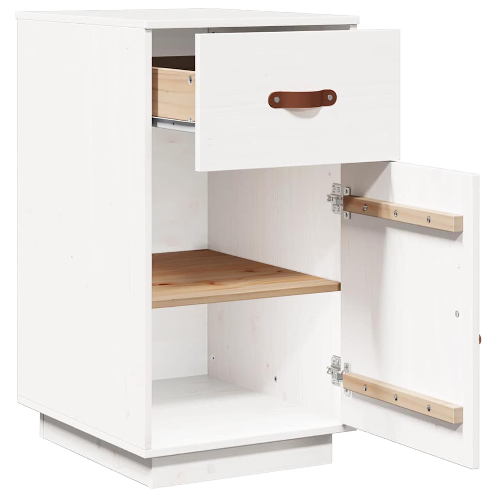 vidaXL Schreibtisch-Schrank Weiß 40x50x75 cm Massivholz Kiefer