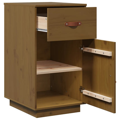 vidaXL Schreibtisch-Schrank Honigbraun 40x50x75 cm Massivholz Kiefer