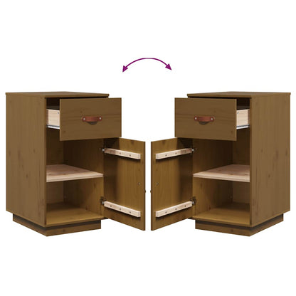 vidaXL Schreibtisch-Schrank Honigbraun 40x50x75 cm Massivholz Kiefer