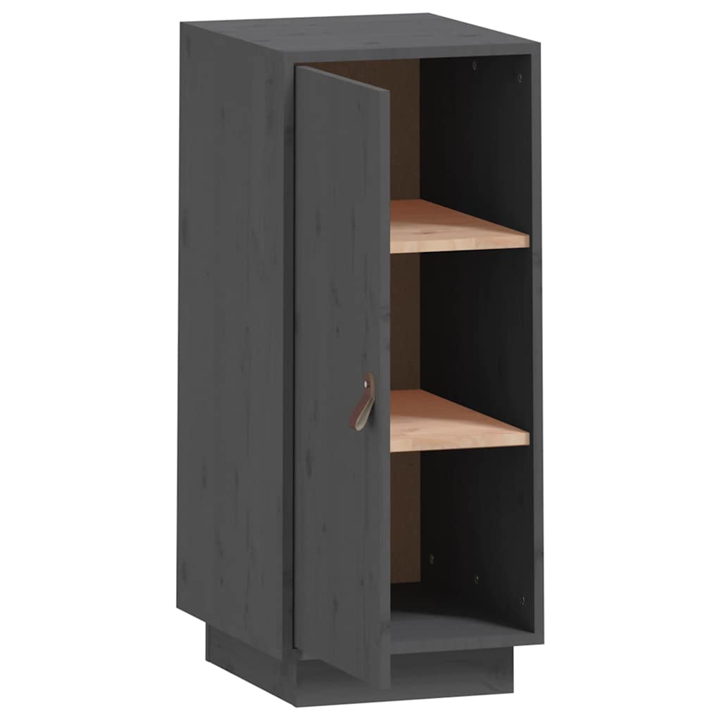 vidaXL Sideboard Grau 34x40x75 cm Massivholz Kiefer