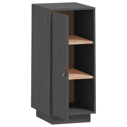 vidaXL Sideboard Grau 34x40x75 cm Massivholz Kiefer