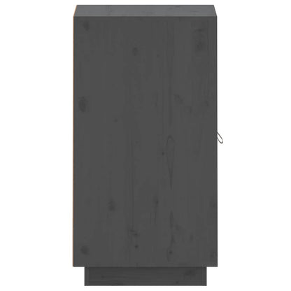 vidaXL Sideboard Grau 34x40x75 cm Massivholz Kiefer