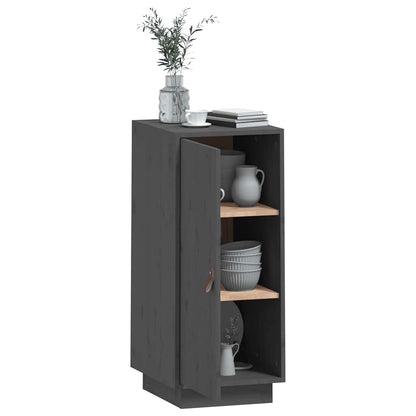 vidaXL Sideboard Grau 34x40x75 cm Massivholz Kiefer