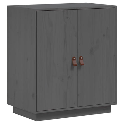 vidaXL Commode grise 65,5x40x75 cm en pin massif