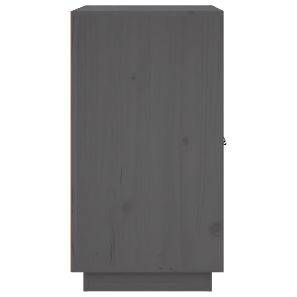 vidaXL Commode grise 65,5x40x75 cm en pin massif