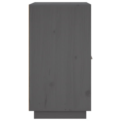 vidaXL Commode grise 65,5x40x75 cm en pin massif